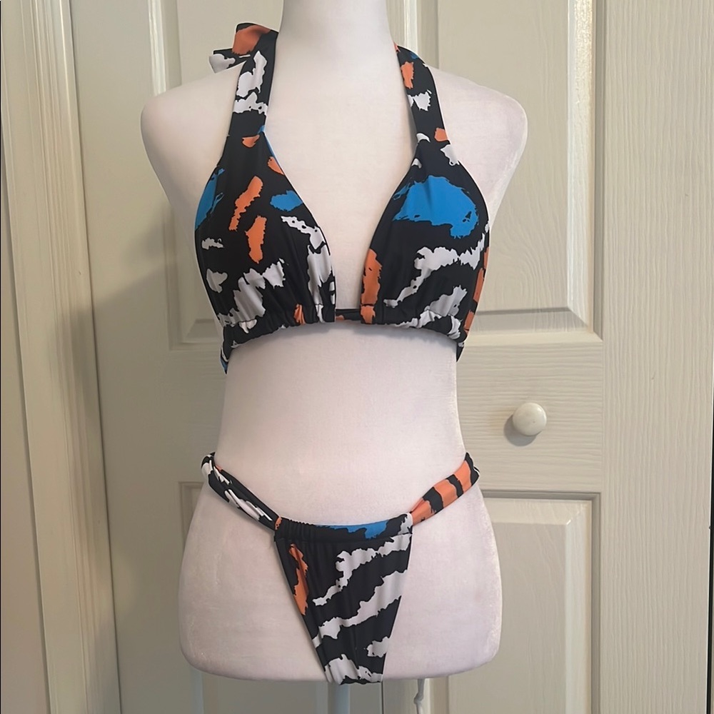 Matte Collection Swimwear Christos Bikini - Safari Azul - Picture 5 of 6